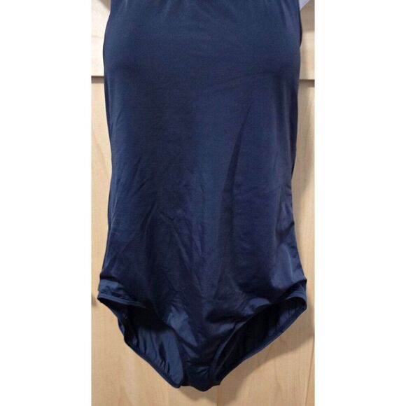 Aquabelle Womens Black One-Piece Swimsuit Size 20 With Racerback Design - Picture 4 of 8